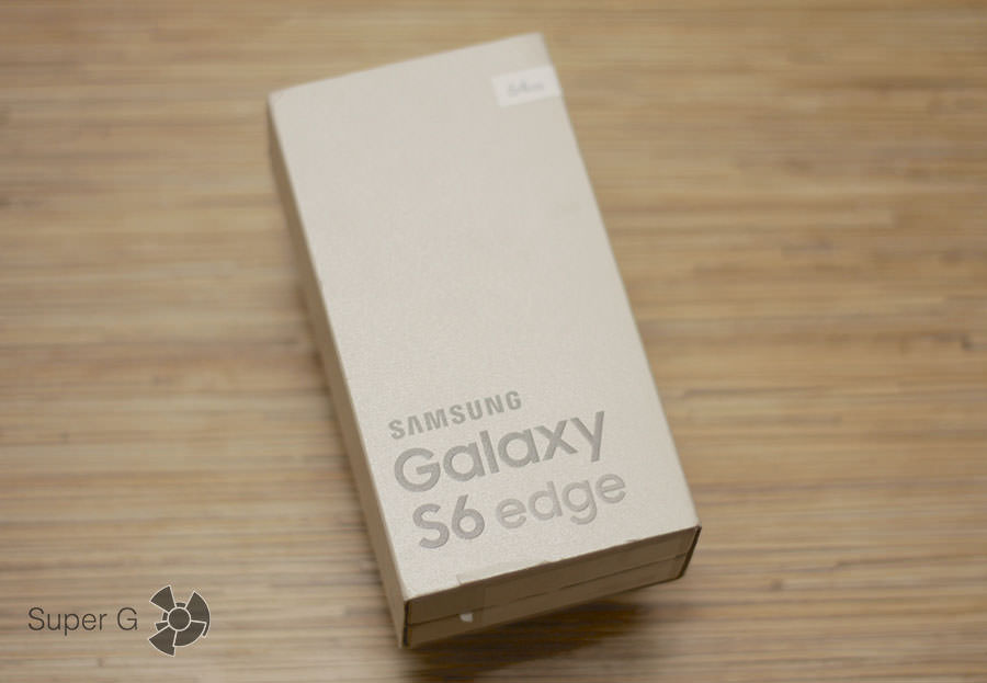 Как выглядит коробка Samsung Galaxy S6 Edge