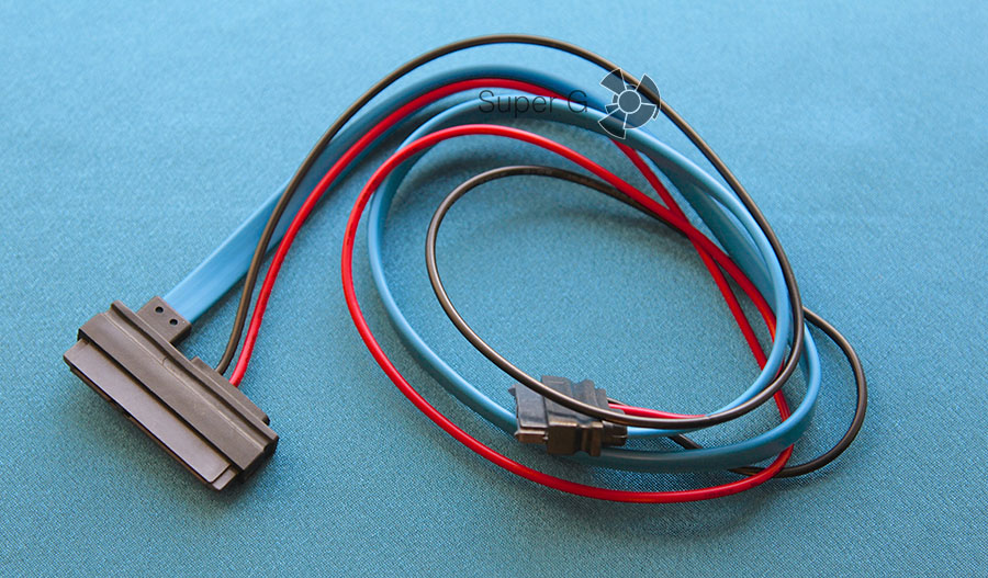 22-pin - 13-pin SATA кабель