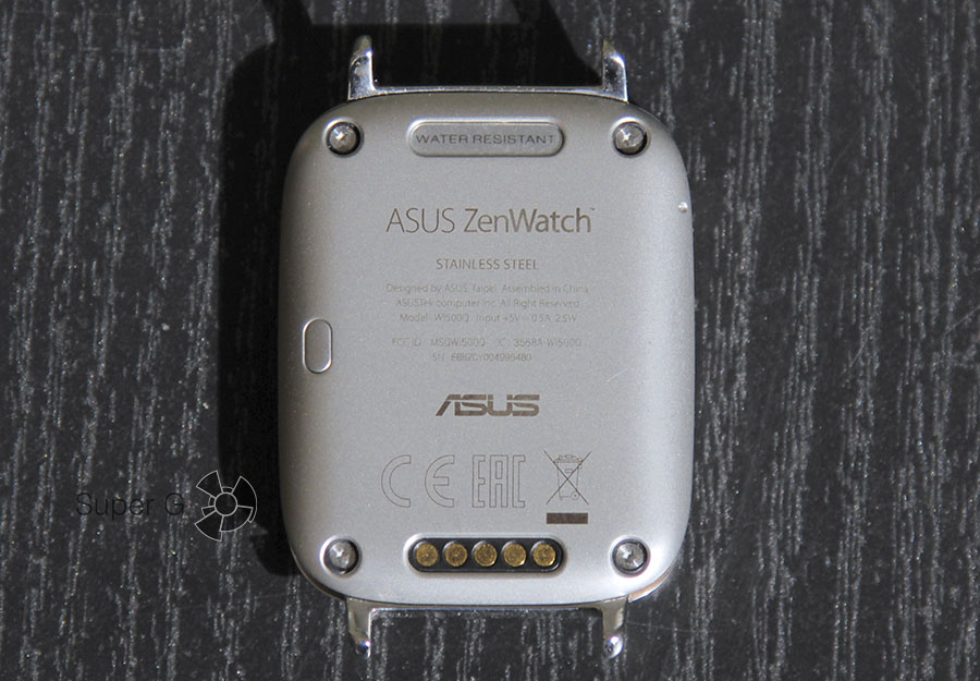Тыльная сторона Asus Zenwatch