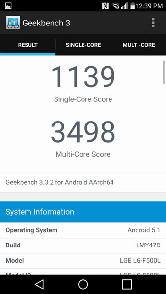 LG G4 в тесте Geekbench 3