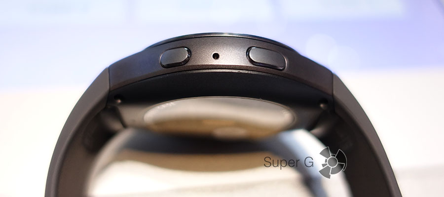 Кнопки на часах Samsung Gear S2