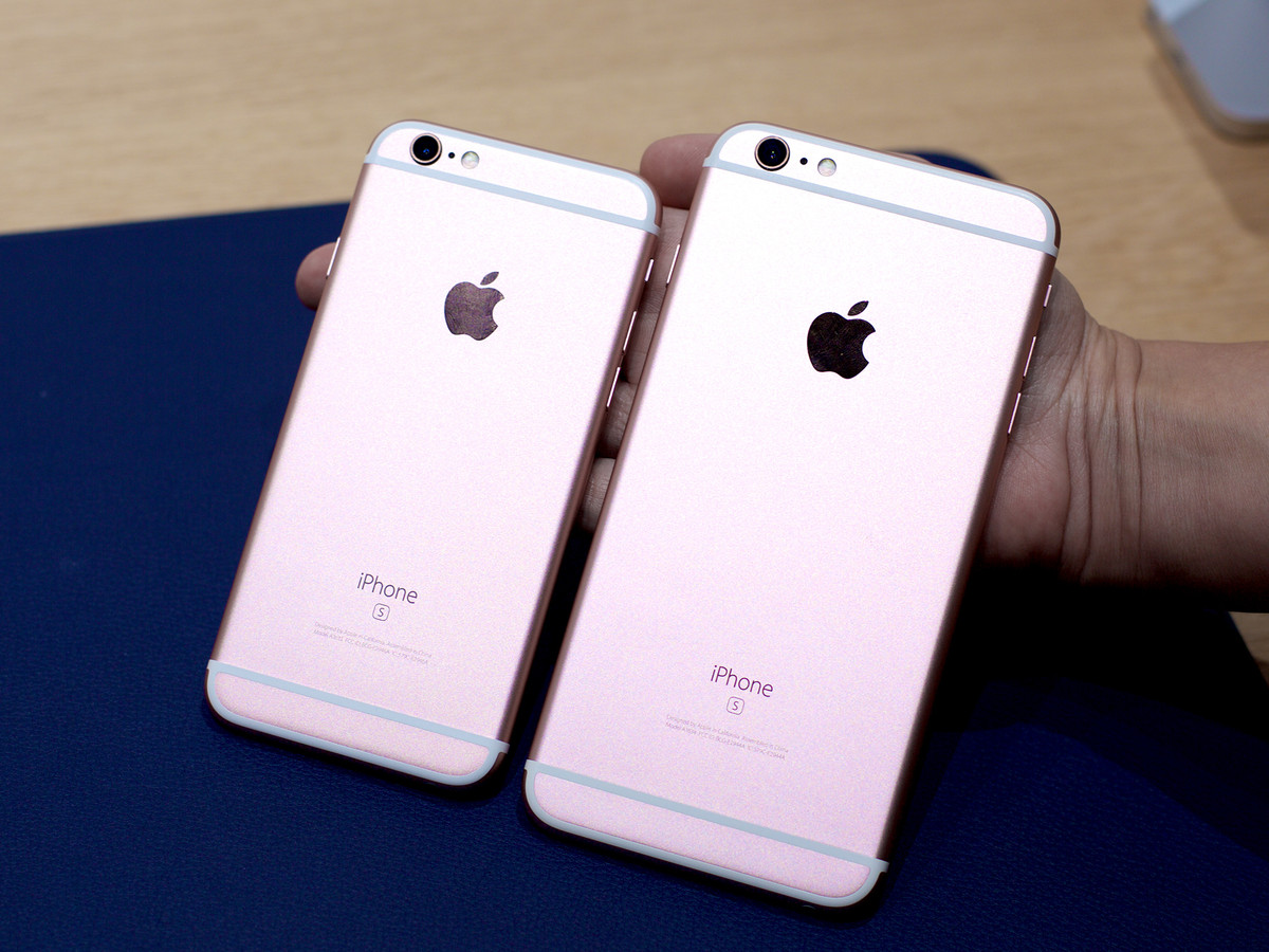 iPhone 6S розовый и iPhone 6S Plus розовый