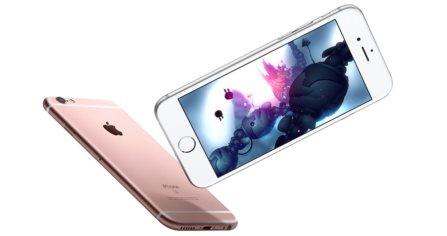 Белый iPhone 6S и розовый цвет