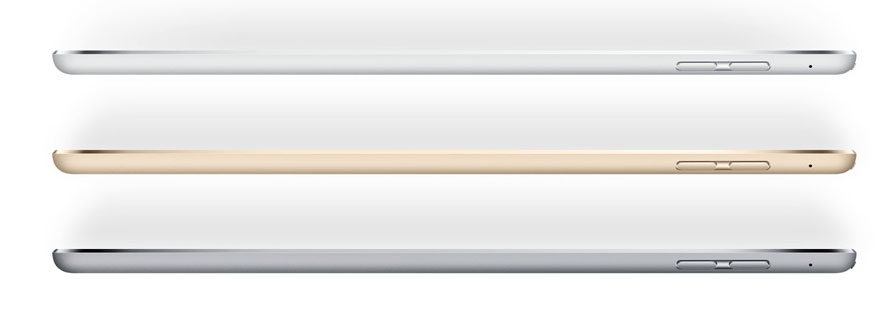 Цвета корпуса и габариты iPad mini 4