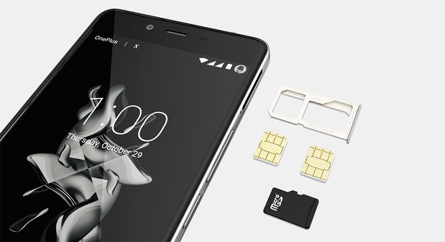 Поддержка OnePlus X двух SIM карт формата Nano
