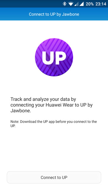 Соединение Honor Band с Jawbone UP