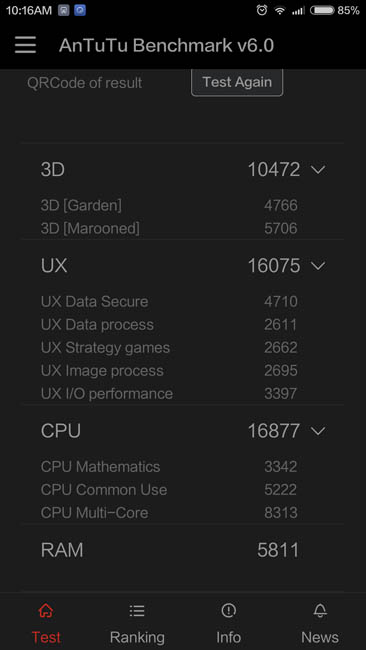 Подробное тестирование Xiaomi Redmi Note 3 в AnTuTu 6