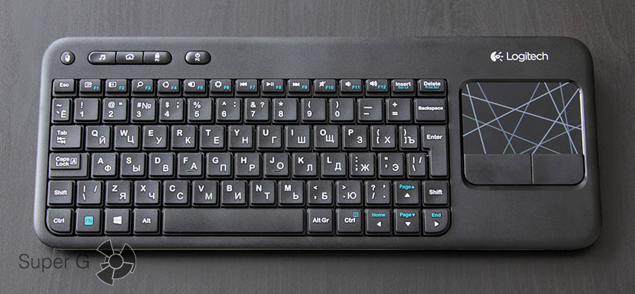 Слабая эргономика беспроводной клавиатуры Logitech K400r