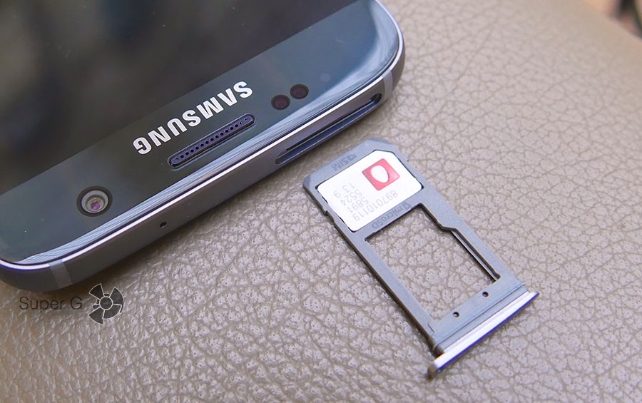 Samsung Galaxy S7 слот для SIM-карт и карты памяти