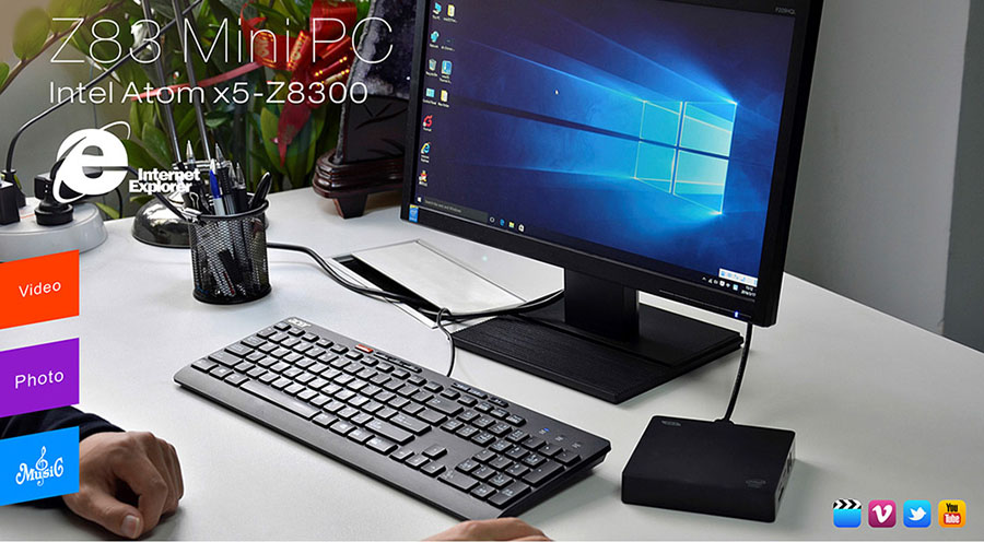 Установка Beelink Z83 на рабочее место