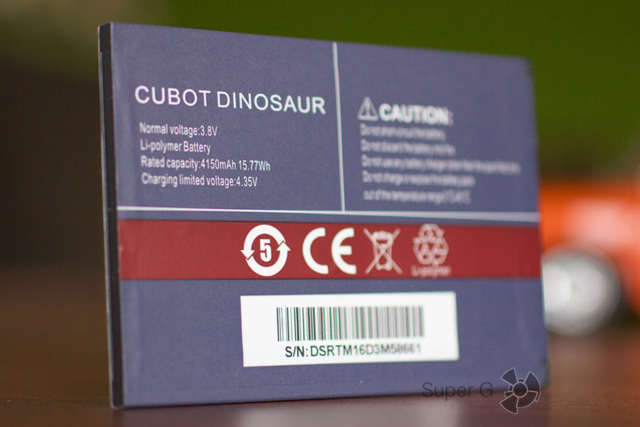 Аккумулятор для Cubot Dinosaur
