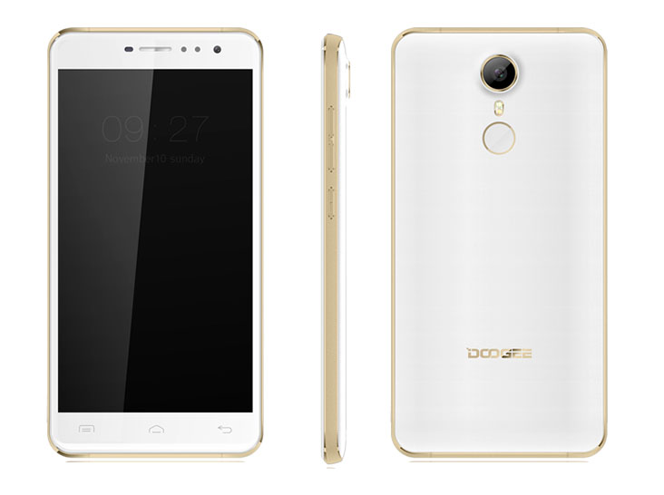 Бело-золотой Doogee F7 Pro