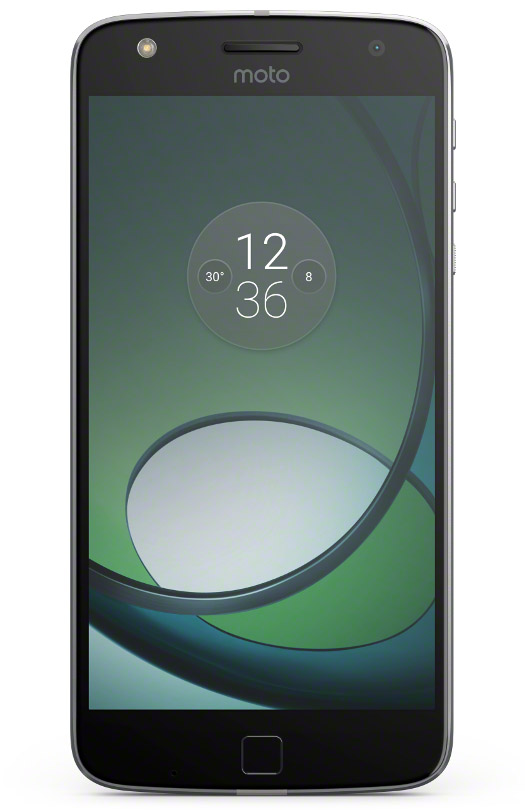 Черный Moto Z Play спереди