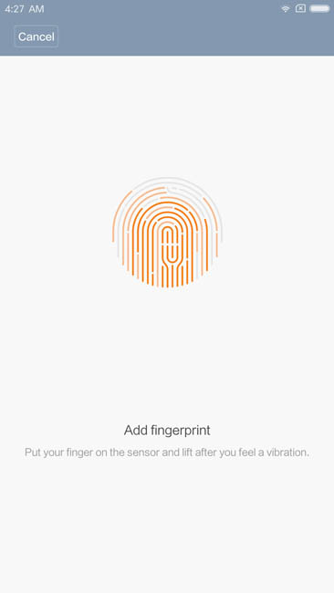 Сканер отпечатков пальцев в Xiaomi Mi Note 2