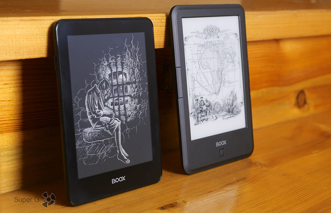 Электронная книга ONYX BOOX Monte Cristo (слева) и ONYX BOOX Vasco da Gama (справа)