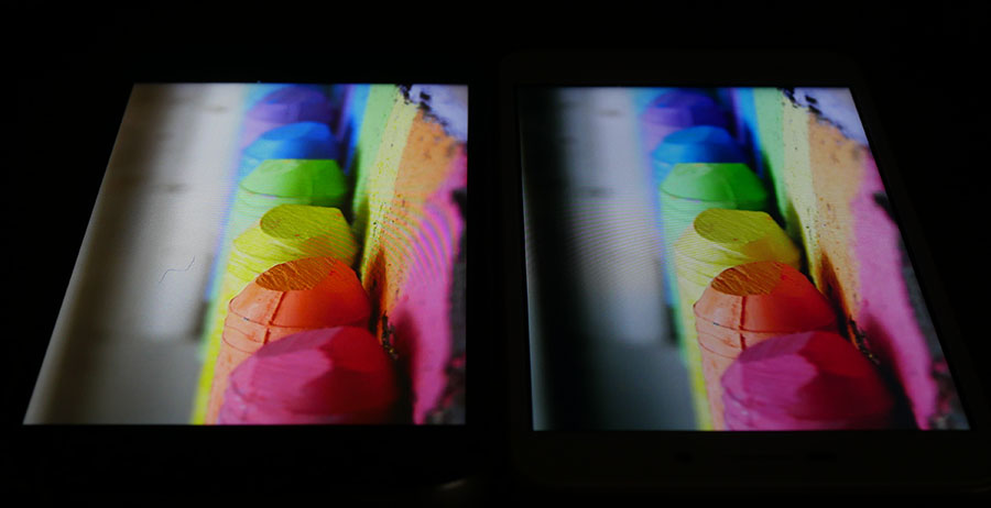 Сравнение экранов UMi Diamond (слева) и Xiaomi Redmi 4A (справа) (3)