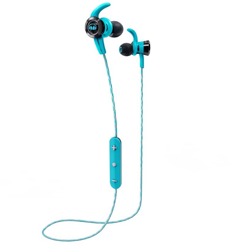 Синие наушники Monster iSport Victory In-Ear Wireless