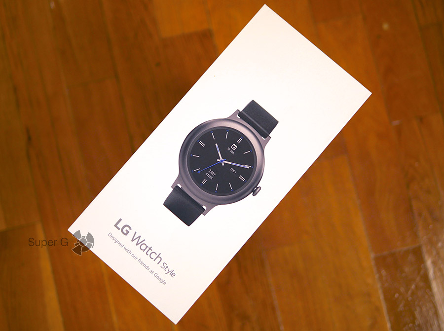 Коробка из-под LG Watch Style - распаковка умных часов