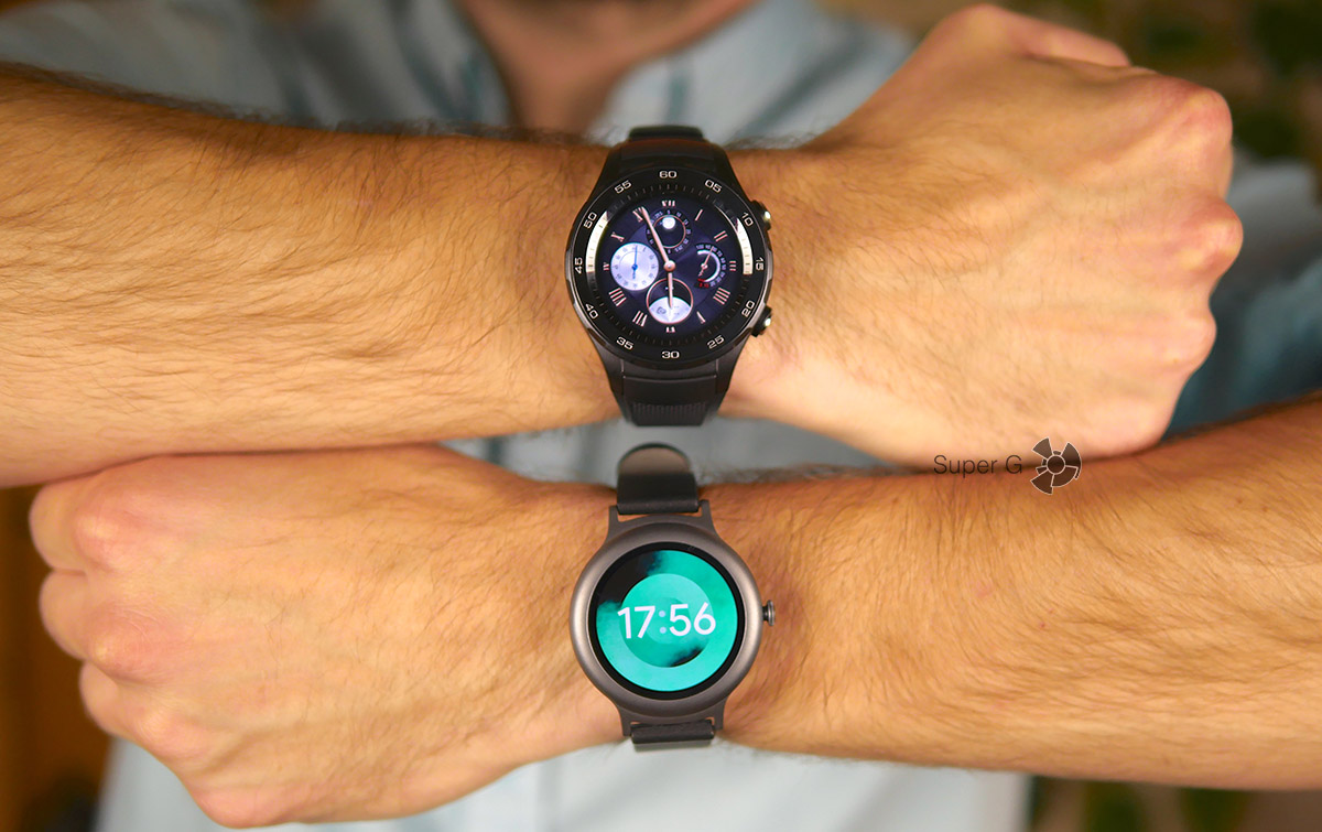 Тестируем Huawei Watch 2 и LG Watch Style (снизу)
