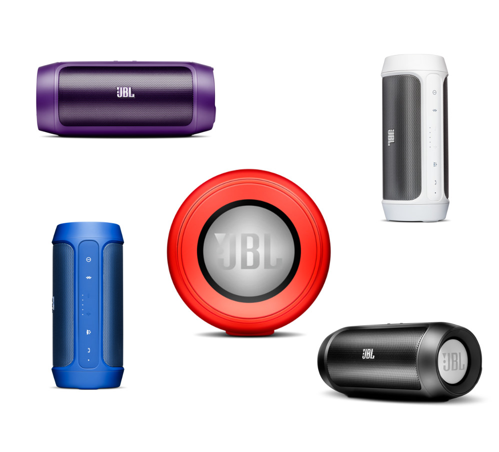 JBL Charge 2: синий, красный, черный, фиолетовый