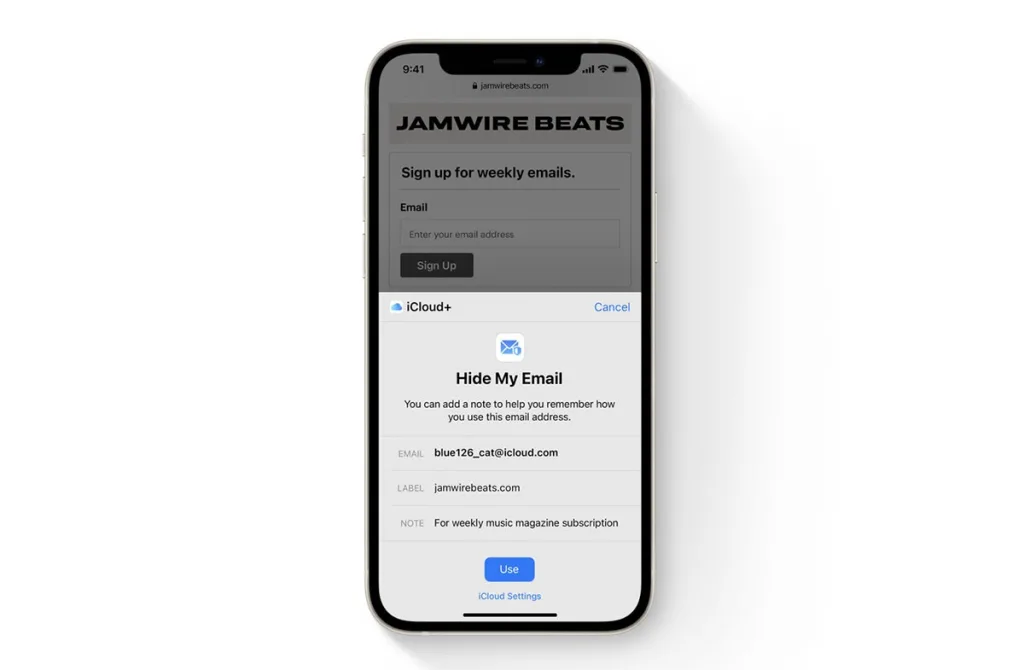  Скрыть мой Email iOS 15