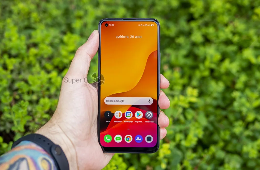 Дисплей AMOLED в realme 8 с частотой 60 Гц
