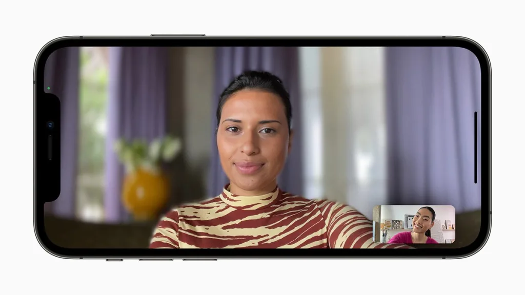 портретный режим FaceTime iOS 15