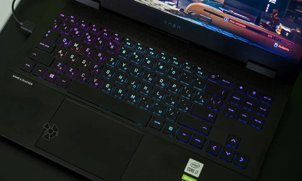 HP OMEN 15 подсветка клавиатуры