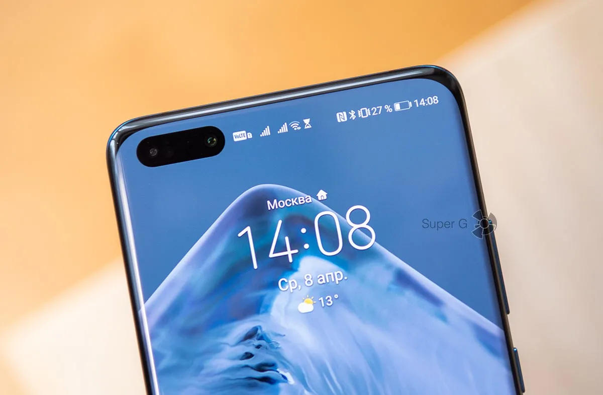 Huawei P40 Pro двойная фронтальная камера