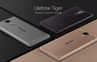 Ulefone Tiger имеет симпатичный дизайн и емкий аккумулятор.
