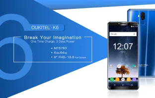Встречаем Oukitel K6 с процессором Helio P23 и 6 ГБ "рамы"