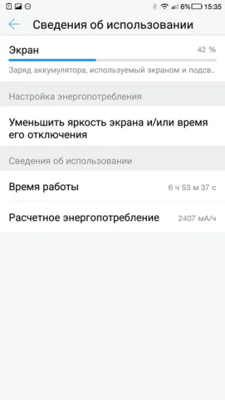 Время работы экрана LeRee Le 3