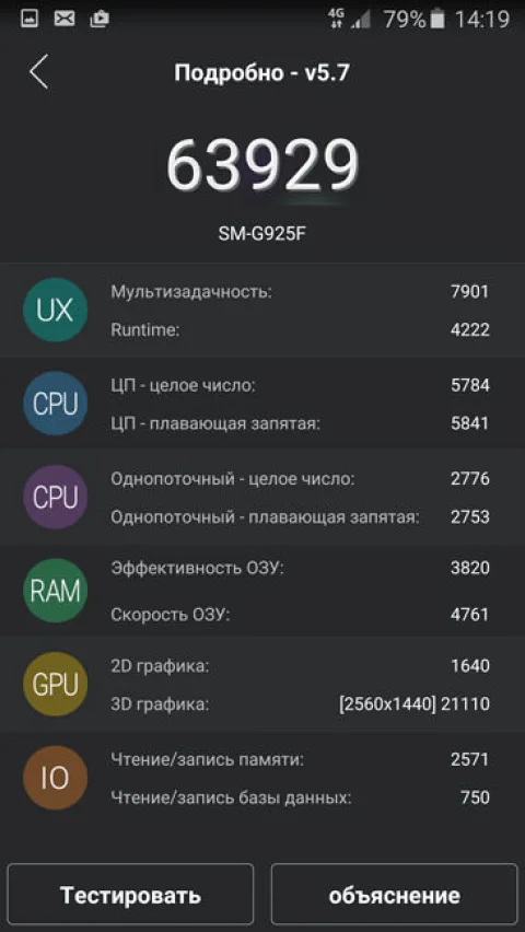 AnTuTu и Samsung Galaxy S6 Edge 2