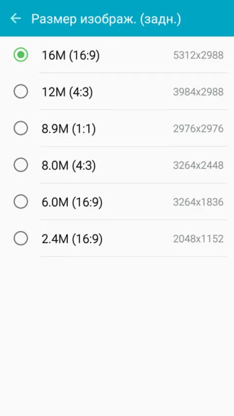 Камера разрешение Samsung Galaxy S6 Edge