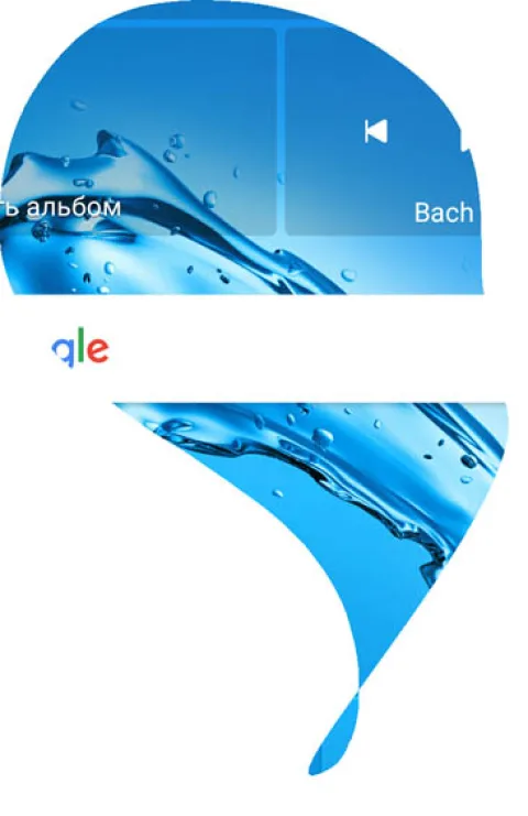 Вырезанный при помощи костяшки пальца фрагмент рабочего стола EMUI 4.1