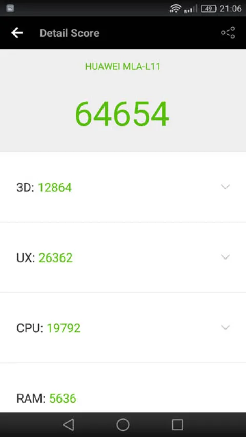 Тест Huawei Nova Plus в AnTuTu