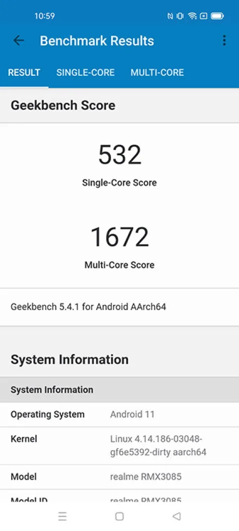 Realme 8 Geekbench 5