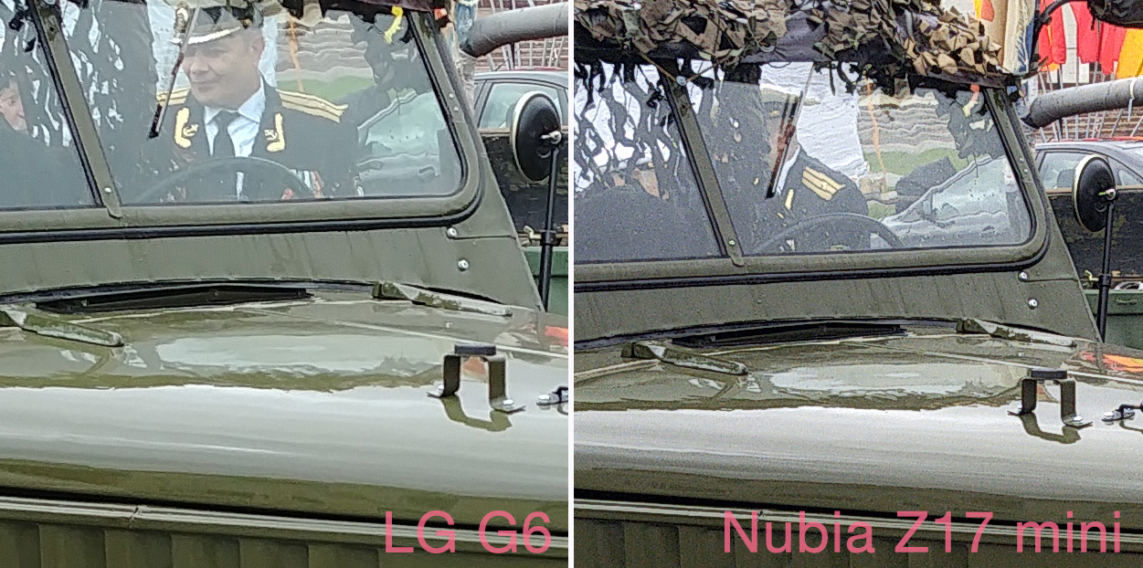 100-процентные кропы с фотографий, снятых на LG G6 и Nubia Z17 mini (2)