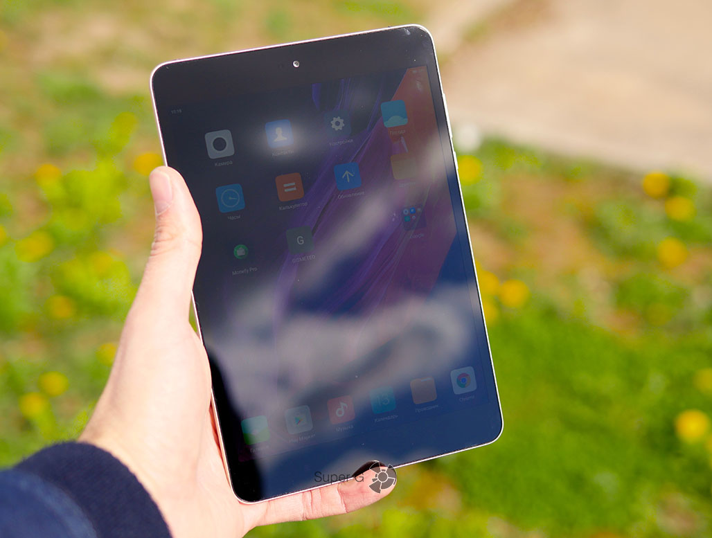 Поведение экрана Xiaomi Mi Pad 3 на солнце - яркости не достаточно
