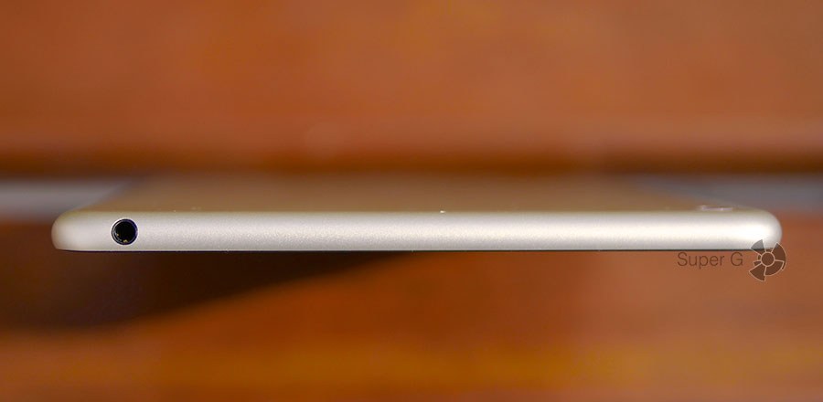 Xiaomi Mi Pad 3 оснащён аудиовыходом 3,5 мм на наушники