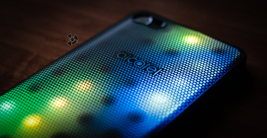 Пример работы LED-крышки Alcatel A5 LED