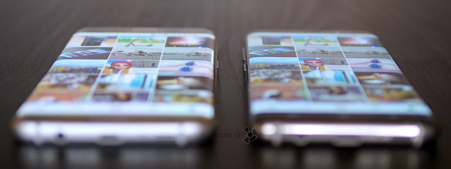 Изогнутые экраны Samsung Galaxy S7 Edge и Samsung S8 (менее изогнут)