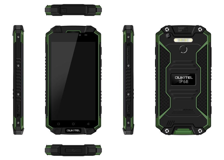 Смартфон Oukitel K10000 Max будет продаваться в черно-зеленом цвете