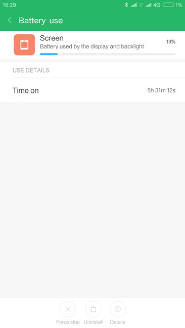 Время работы экрана Xiaomi Mi Note 3 на одном заряде