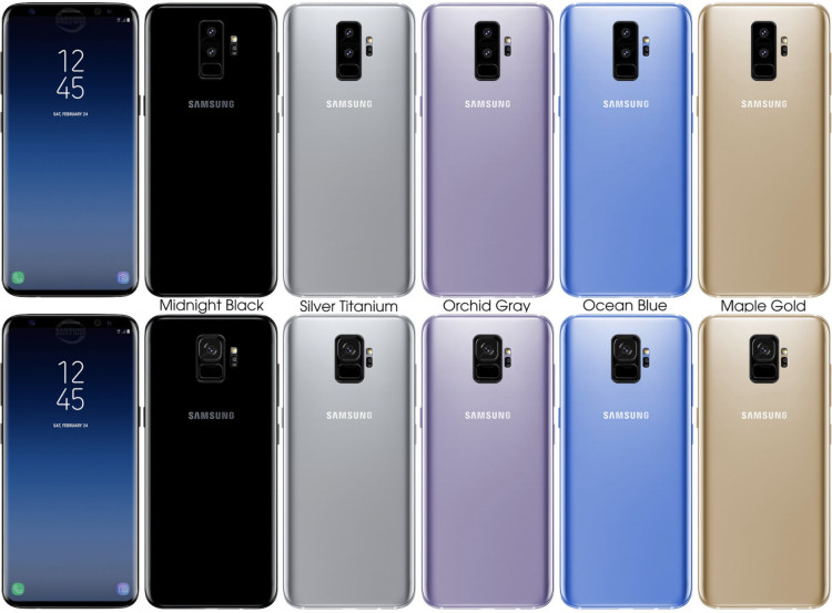 Samsung Galaxy S9 цвета