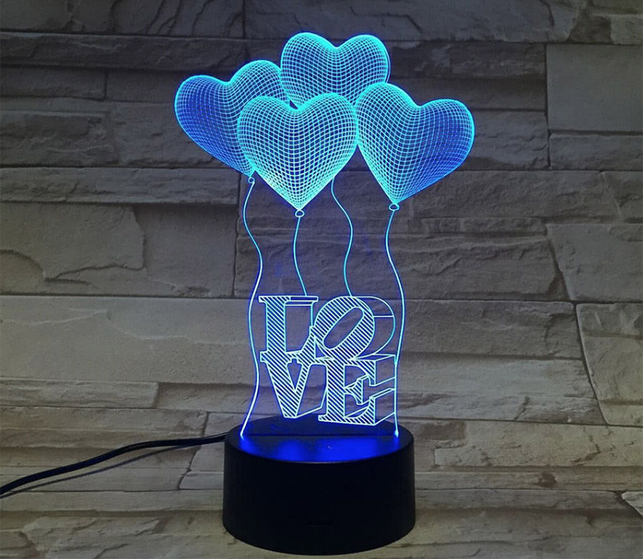 3D лампа с подсветкой