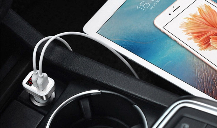 SpedCrd Dual USB Car Charger 5V 2.1A