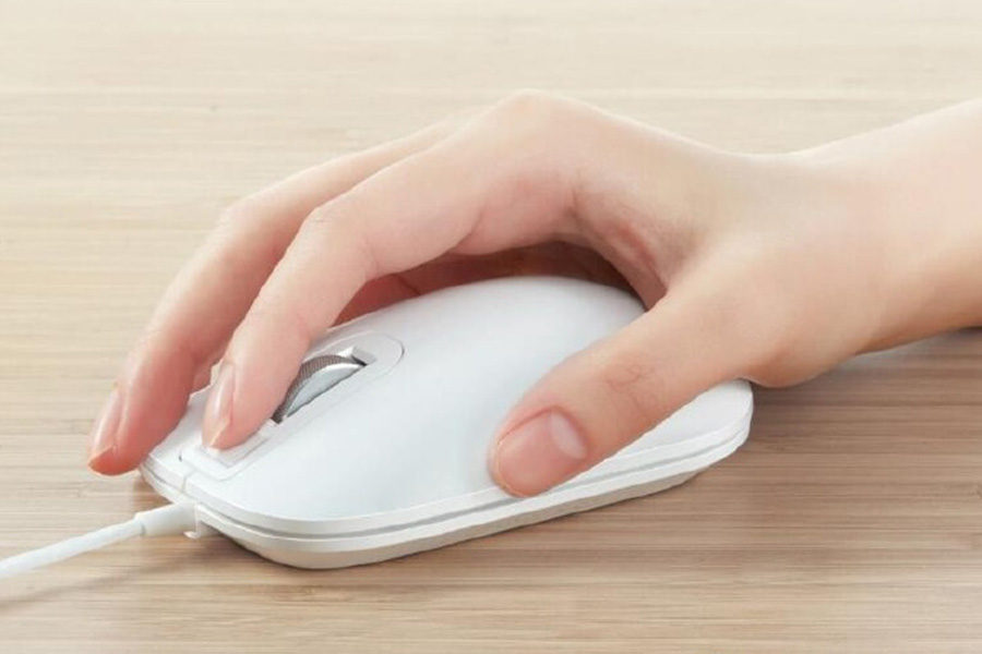 Белая Xiaomi Fingerprint Mouse