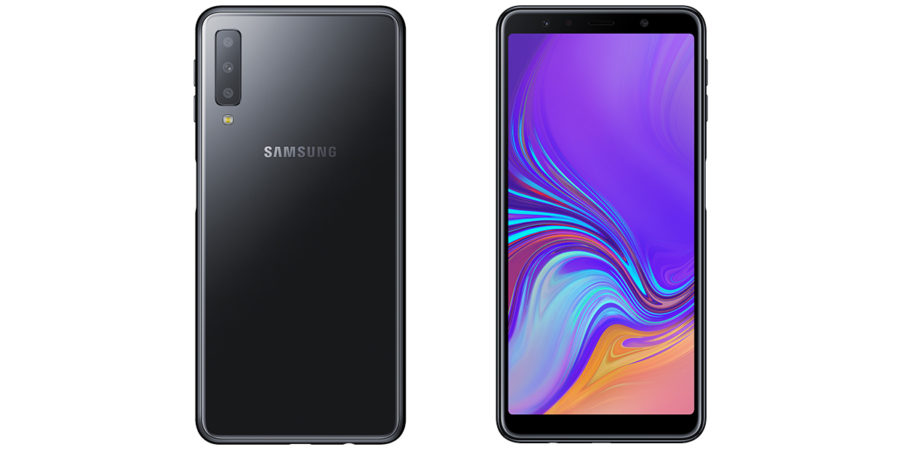 Чёрный Samsung Galaxy A7 (2018)