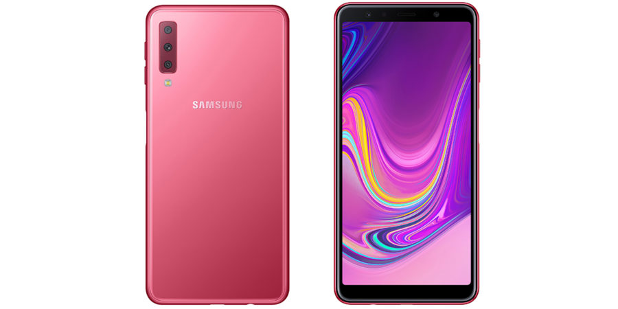 Розовый Samsung Galaxy A7 (2018)